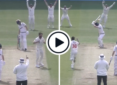 Watch: Michael Neser completes hat-trick with outrageous hooping in-swinger as Jonny Bairstow watches on