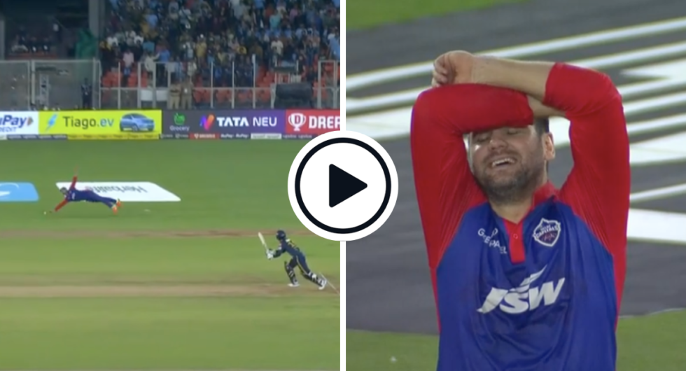 Rilee Rossouw put in a spectacular dive to save a boundary in IPL 2023
