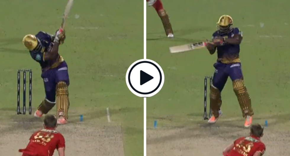 Andre Russell smashed three sixes off Sam Curran in a game-changing cameo