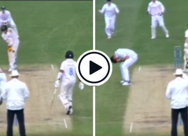 Watch: Steve Smith walks away in disappointment after falling to contentious lbw on County debut