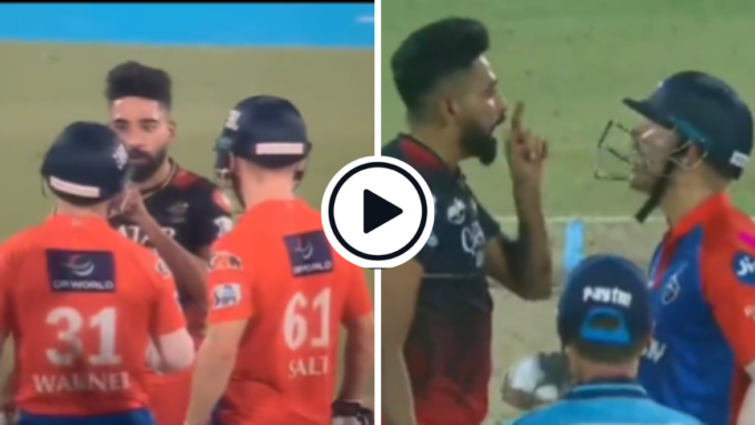 Watch: Mohammad Siraj exchanges volley of words with Phil Salt, angrily gestures at David Warner after being hit for 6, 6, 4