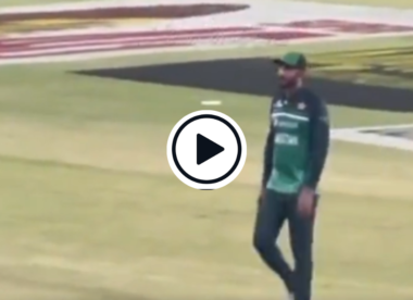 Watch: Crowd footage shows fans jeering at Shan Masood, calling him 'parchi'