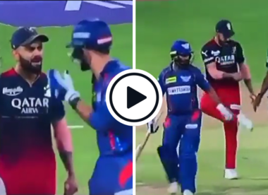 Watch: Further footage shows Virat Kohli making apparent 'dirt on shoe' gesture to Naveen-ul-Haq during mid-pitch spat