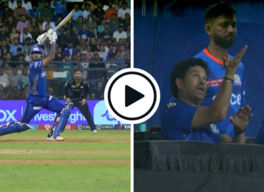 Watch: Suryakumar Yadav slice-drives stunning six over third man, Sachin Tendulkar tries to work out how