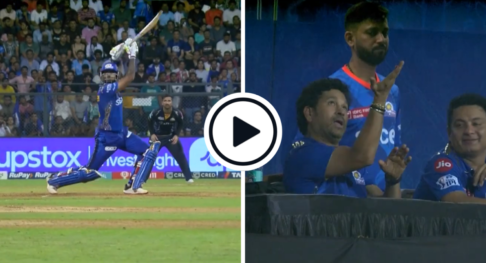 Watch: Suryakumar Yadav Slice-Drives Stunning Six Over Third Man, Sachin Tendulkar Tries To Work Out How