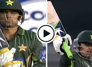 Watch: Babar Azam carves composed fifty on international debut