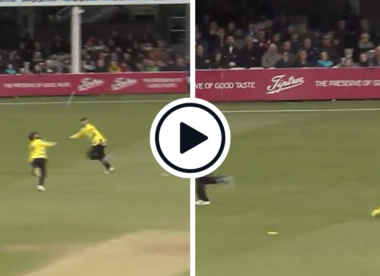 Watch: Zafar Gohar takes stunning one-handed catch despite Gloucestershire loss