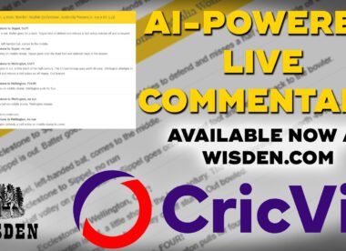 Wisden.com partners with CricViz to launch first-of-its-kind AI ball-by-ball commentary for the Ashes