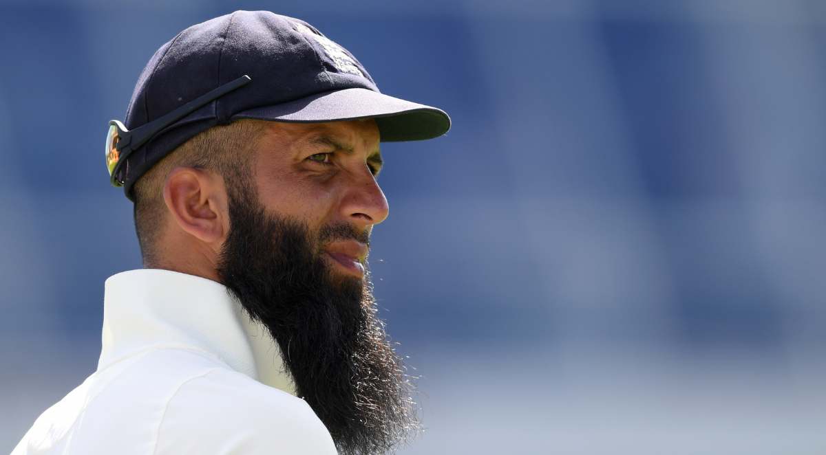 Behind the beard a cricket fan emerges