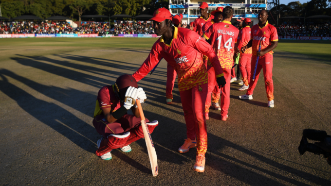 West Indies in danger of not qualifying for World Cup for first time ever after defeat to Zimbabwe