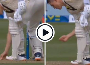 Watch: Five second rule? Marnus Labuschagne picks up and eats gum from Lord’s wicket during second Ashes Test