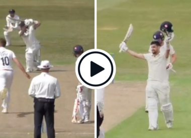 Watch: Haider Ali gets demoted to No.6, blitzes maiden County Championship hundred in response