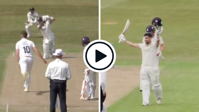 Watch: Haider Ali gets demoted to No.6, blitzes maiden County Championship hundred in response