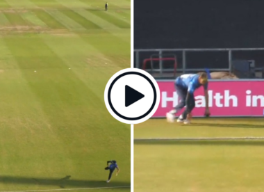 Watch: David Wiese and Shan Masood combine for spectacular, long-distance relay catch in T20 Blast