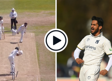 Watch: Hassan Ali comprehensively bowls Haseeb Hameed with prodigious in-swinger | 2023 County Championship