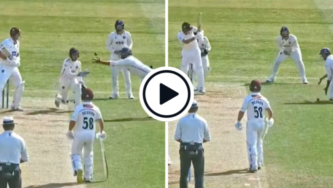 Watch: Craig Overton given out caught despite ball bouncing into ground, Somerset post ultra slo-mo in protest
