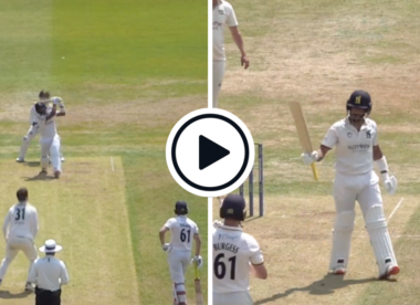 Watch: Hassan Ali smashes five sixes in brutal 35-ball County Championship half-century