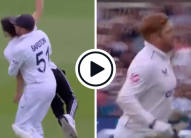 Watch: Jonny Bairstow carries protestor off the field after Just Stop Oil pitch invasion