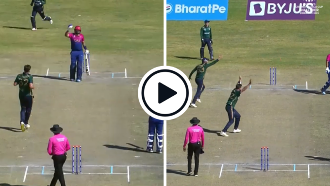 Watch: UAE batter hit by bouncer, wanders out of crease waving for treatment, gets run out in World Cup Qualifier