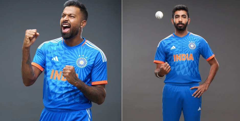 India's new Adidas kit: T20I jersey featuring Hardik Pandya and Jasprit Bumrah