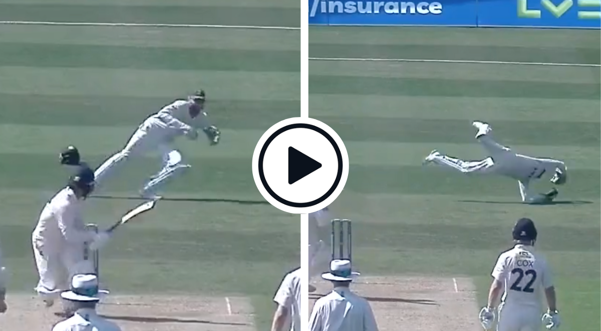 WATCH: Ben Stokes takes a spectacular two-touch catch at the
