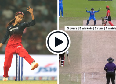 Watch: RCB all-rounder Shreyanka Patil takes five for two on India A debut, dismantles Hong Kong with ripping off-breaks | Emerging Teams Asia Cup 2023