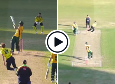 Watch: Shaheen Afridi smokes six over mid-wicket in latest T20 Blast cameo