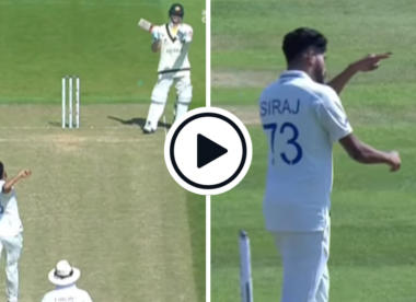 Watch: Late Steve Smith pull-out frustrates Siraj, bowler throws ball towards stumps, exchanges words with batter