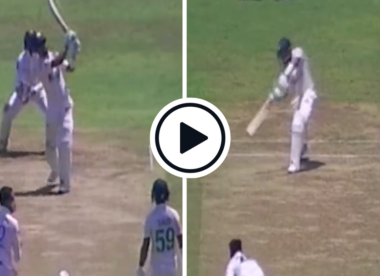 Watch: Babar Azam lofts straight six, plays dazzling drives in fifty, Saud Shakeel joins in | SL vs PAK