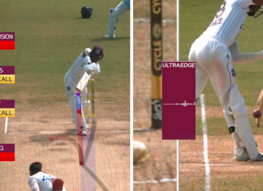'Clear gap' - West Indies batter given out lbw on DRS review despite UltraEdge spike