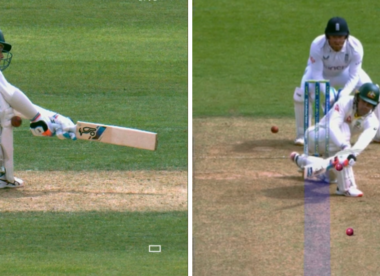 Two wrongs make a right? Viewers spot apparent missed deflection, ball-tracking error in Alex Carey lbw review
