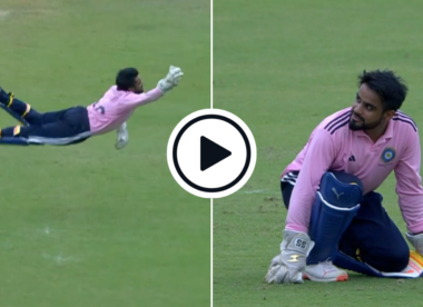 Watch: India hopeful Prabhsimran Singh intercepts ramp shot, completes astonishing full-stretch one-handed grab in Deodhar Trophy 2023
