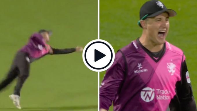 Watch: Tom Kohler-Cadmore seals T20 Blast title for Somerset with 'spectacular' one-handed catch