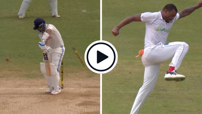 Watch: Shannon Gabriel sends Ajinkya Rahane's off-stump flying to cap India's middle-session collapse | WI vs IND