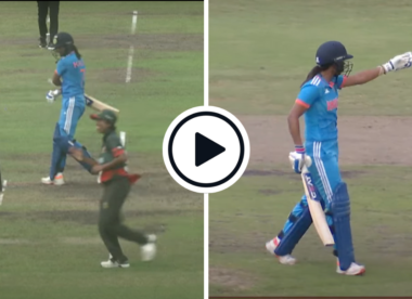 Watch: Harmanpreet Kaur smashes stumps with bat, remonstrates with umpire after tight lbw decision in tense Bangladesh-India ODI