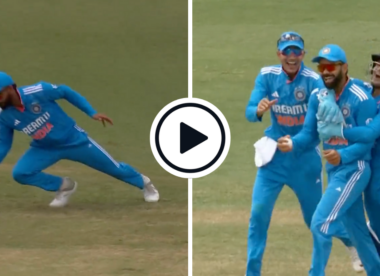Watch: Virat Kohli shows pinpoint sharp reflexes, takes low, one-handed slip catch off spinner during disastrous West Indies collapse | WI vs IND