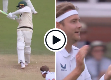 Watch: Usman Khawaja follows England in falling for short-ball ploy at Lord's