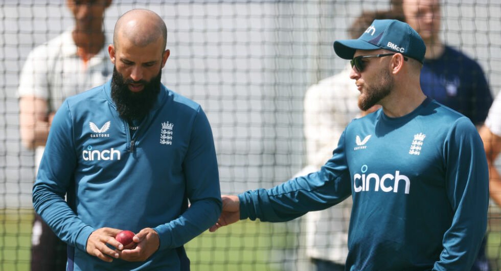 Moeen Ali in conversation with Brendon McCullum
