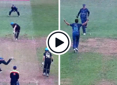 Watch: Zaman Khan uproots off and middle stump with toe-crushing yorker in blistering T20 Blast spell