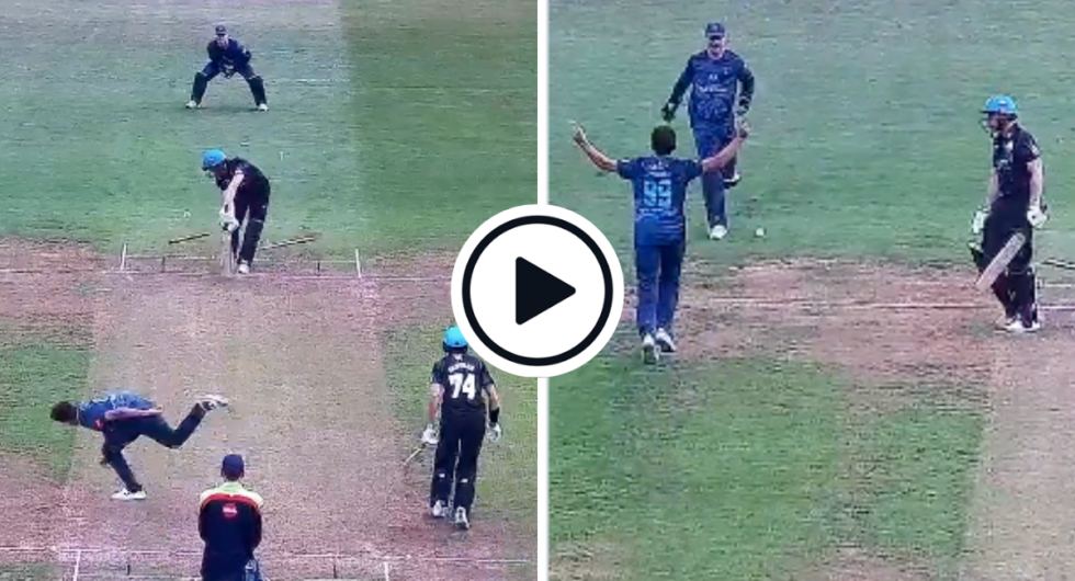 Zaman Khan bowled a stunning yorker in the T20 Blast
