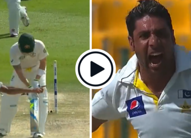 Watch: Imran Khan Jr emulates Mohammad Asif with middle-stump-uprooting vicious reverse swinger to Michael Clarke