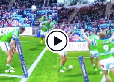 Watch: 'That's a no ball' - Australian NRL team recreate controversial Bairstow stumping with rehearsed mid-game try celebration