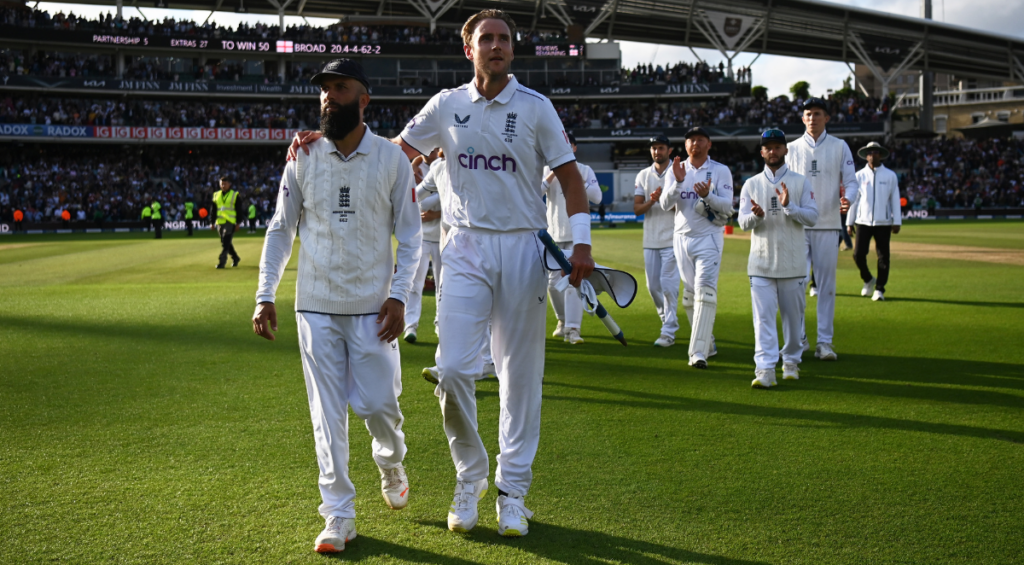 Stuart Broad and Moeen Ali