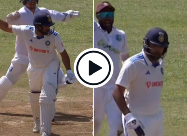 Watch: Debutant part-timer Alick Athanaze gets prize wicket of Rohit Sharma one ball after century for maiden Test scalp | WI vs IND