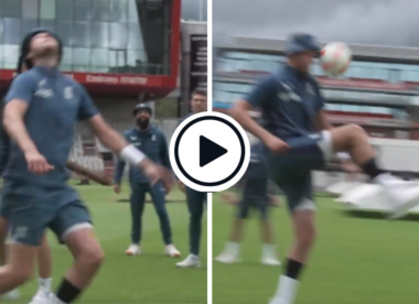 Watch: Stuart Broad kicks football into own face during Old Trafford practice session | Ashes 2023
