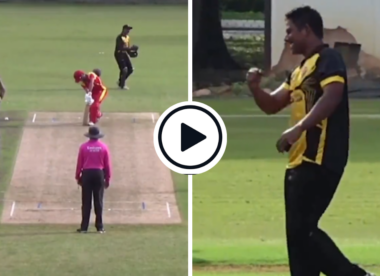 Watch: Malaysia bowler claims historic world-record T20I seven-for in T20 World Cup Asia qualifier
