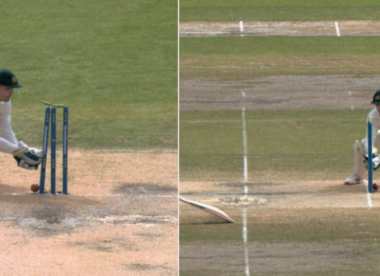 What do the laws say? Ben Stokes survives run-out chance as Alex Carey's gloves and the ball hit stumps simultaneously