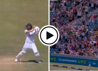 Watch: Mark Wood blasts three sixes in eight balls in record-breaking Headingley cameo | Ashes 2023
