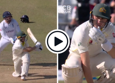 Watch: Marnus Labuschagne sinks on haunches after falling to horror shot