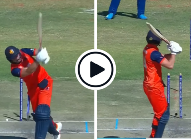 Watch: Dilshan Madushka bowls hooping inswinger, sends middle stump cartwheeling in Cricket World Cup Qualifier final